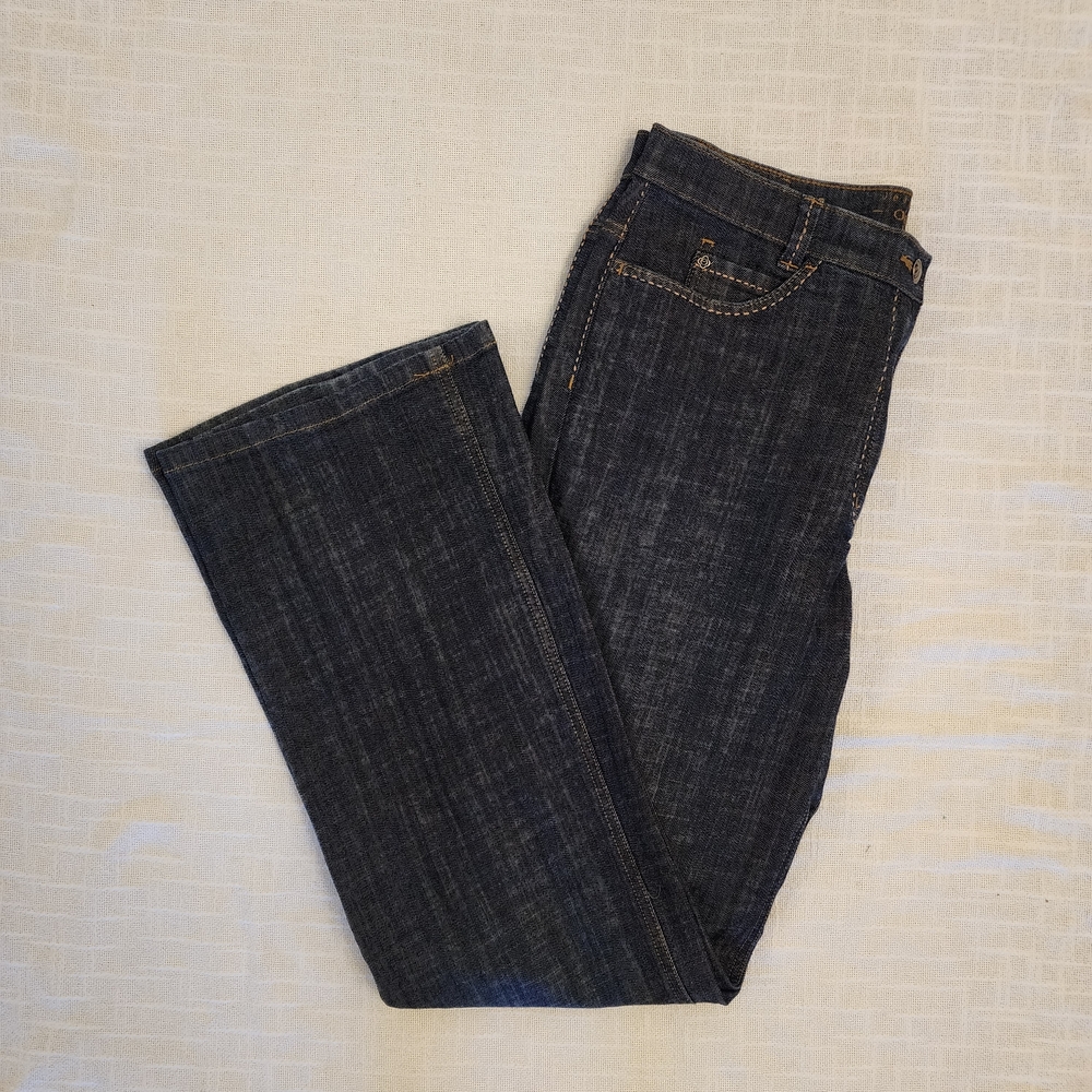 Olsen W 10 Mona Denim Jeans Cotton/Elastine Flared Leg With Contrast Stitch A417